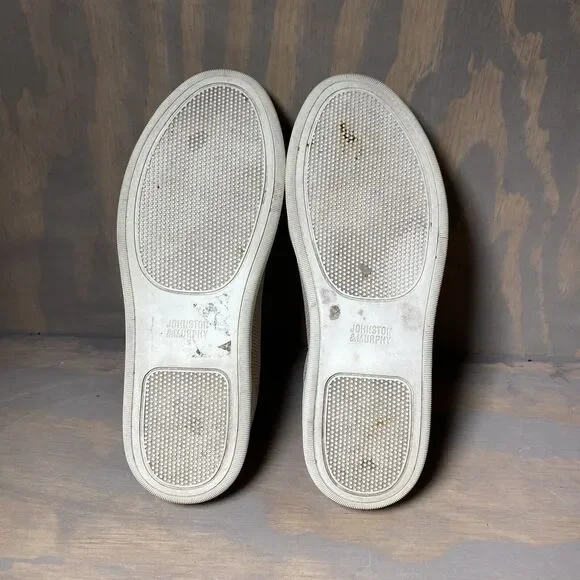 Johnston & Murphy Beige Cream Gold Slip On Casual Shoes Sneakers Womens Size 8 M - Picture 8 of 10